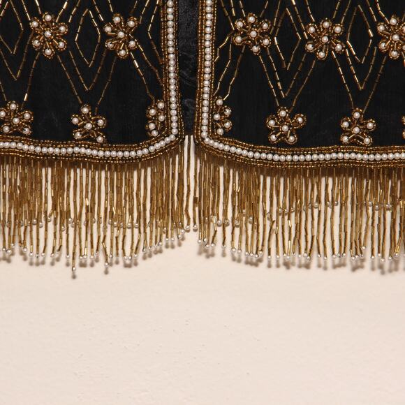 Vintage Nipon Night Beaded Evening Jacket Size Medium 80s - Picture 4 of 8